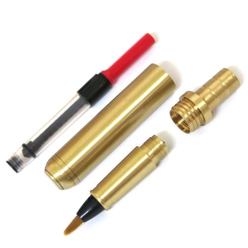 Brass Cap Brush Pen